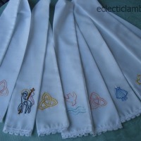 Hand Embroidered Baptism Stoles