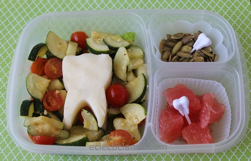 tooth themed lunch